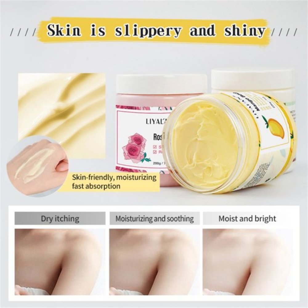 LIYALAN Rose Shea Body Butter Cream X 4